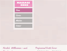 Tablet Screenshot of massagekoko.at